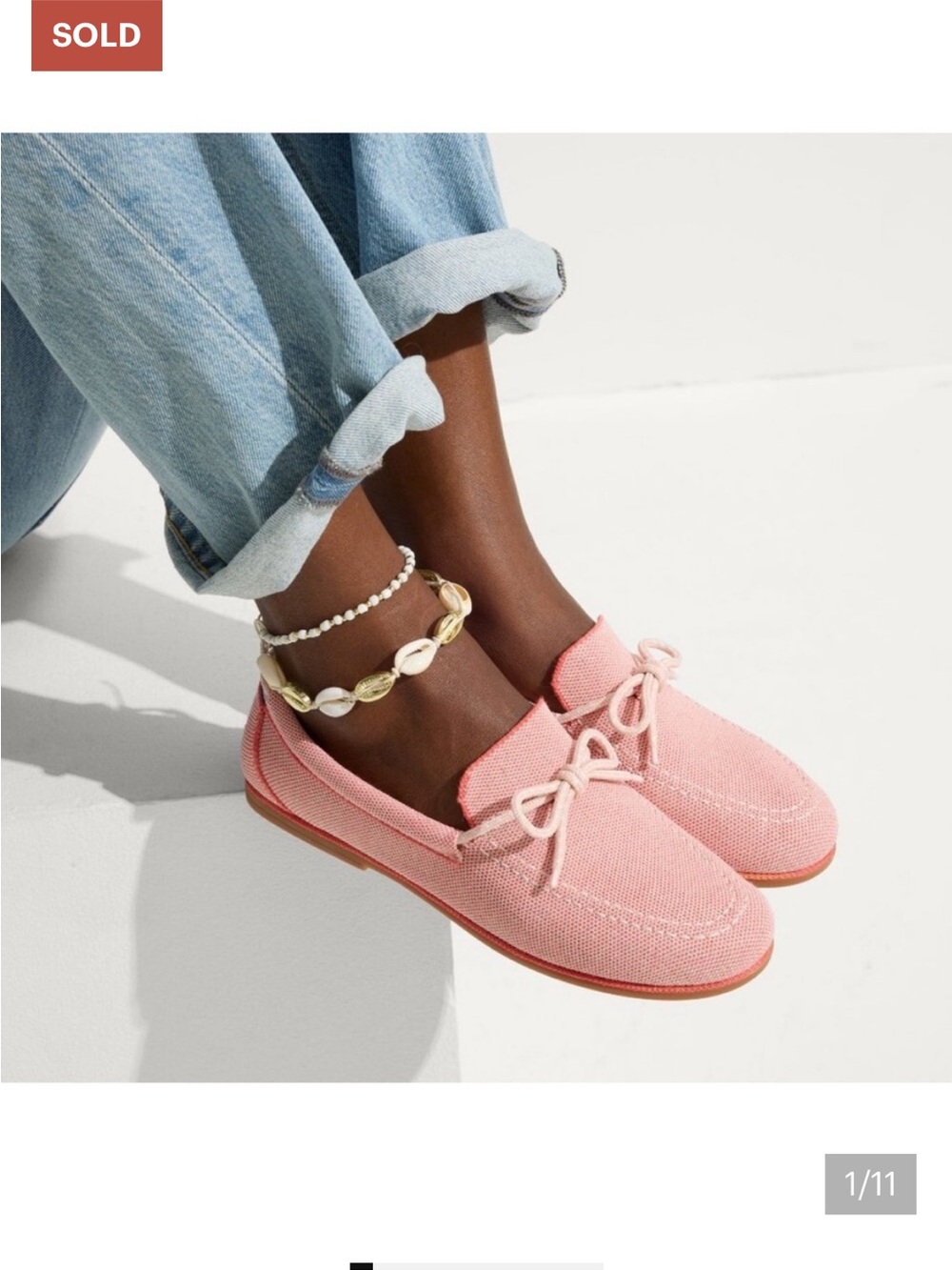 Rothy's Women's The Boat Shoe Pink New Without Box Size 8.5 - Picture 7 of 7